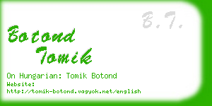 botond tomik business card